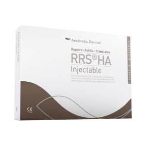RRS HA Injectable est une formule complexe composée de 72 ingrédients actifs, combinés à de l'acide hyaluronique non réticulé avec une action anti-âge.