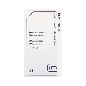 BCN Peel #02 Anti-Âge est un exfoliant chimique qui combine deux acides alpha-hydroxy (AHA) : l'acide mandélique et l'acide glycolique. Il se caractérise par son action anti-âge qui améliore l'élasticité et la luminosité de la peau et atténue les rides fi