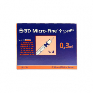 BD Micro-Fine+ (0.3ml, 30G) (1 x 100)
