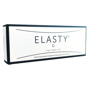 Le produit de comblement cutané ELASTY G est conçu pour remplir le volume et créer de belles formes de contour du nez, du menton, des pommettes, des sillons nasogéniens et du contour du visage. Il convient au comblement des plis cutanés moyennement profon