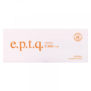 e.p.t.q. S300 Lidocaine est un produit de comblement dermique de densité moyenne à base d'acide hyaluronique stabilisé et purifié.
