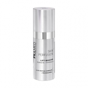FILLMED Skin Perfusion LIFT-BOOSTER contient un complexe peptidique à 6,5% et son efficacité raffermissante pour la peau a été cliniquement prouvée. Ces ingrédients stimulent la synthèse du collagène et de l'élastine, tous deux indispensables au maintien 