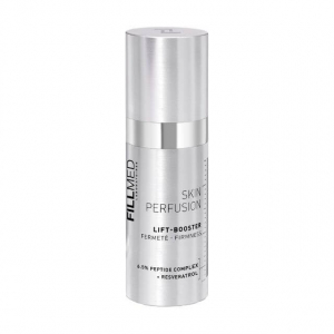 FILLMED Skin Perfusion LIFT-BOOSTER contient un complexe peptidique à 6,5% et son efficacité raffermissante pour la peau a été cliniquement prouvée. Ces ingrédients stimulent la synthèse du collagène et de l'élastine, tous deux indispensables au maintien 