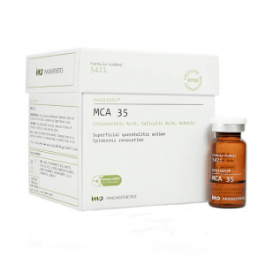 MCA 35 est un puissant biorevitaliseur pour la peau avec une activité intense contre les signes du vieillissement et des ridules. BIOREVITALISATION ANTI AGE ET HYPERPIGMENTATION. In 2019 Mg TCA 35 devient MCA 35 ! 