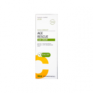 AGE RESCUE C 24H CREAM est un traitement anti-âge intensif à domicile pour le rajeunissement de la peau. INNO-DERMA. HOME TREATMENT.