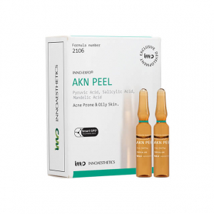 INNO-EXFO AKN Peel - Peeling chimique pour peau acnéique et grasse qui aide à réguler la production de sébum et à prévenir l'obstruction des pores et les éruptions cutanées. 