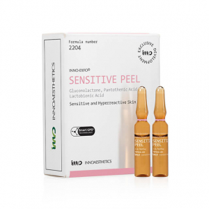 INNO-EXFO Sensitive Peel - Gommage chimique spécifique pour les peaux sensibles qui favorise la régénération et le renforcement de la barrière cutanée, réduisant ainsi la réactivité de la peau aux irritants externes.