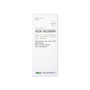 SKIN RECOVERY INNOAESTHETICS est un peeling professionnel agissant sur les problèmes des peaux grasses et l’acné sous toutes ses formes. Imperfections de la peau. Vergetures rouges. Acné avec des comédons. Folliculite barbe. Peau grasse.  