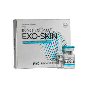 INNOAESTHETICS a mis au point un exosome synthétique innovant. 
Ce produit reproduit les fonctions biologiques des exosomes issus de cellules humaines en stimulant leur production. 
