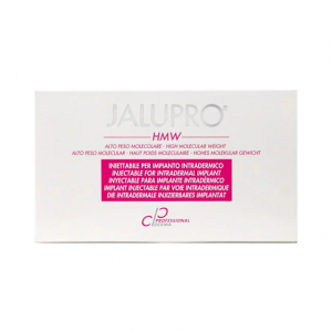 JALUPRO HMW DERMAL BIOREVITALIZER est une solution injectable stérile résorbable qui agit en sous cutané comme biorevitalizer et qui peut être utilisé pour le traitement des défauts de la peau et des dépressions provoquées par des rides et des cicatrices.