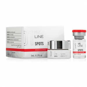 ME-LINE SPOTS 01 est un kit dépigmentant professionnel spécifique aux lentilles solaires.Traitement des lentigines solaires et hyperkératose.