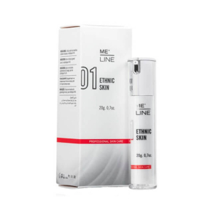 ME-LINE 01 TRAITEMENT ETHNIC SKIN est une crème de dermabrasion chimique pour un usage professionnel sur les peaux de phototype IV-VI. USAGE MEDICAL. Traitement Mélasma / Chloasma, hyperpigmentation sous contrôle médical.
