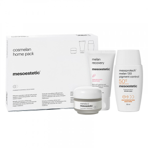 Mesoestetic Cosmelan Home Pack (1 kit) Home pack for the cosmelan® method contient les produits pour suivre le protocole maison de la méthode professionnelle cosmelan® et compléter l'action dépigmentante pour éliminer et/ou réduire les taches d'origine mé