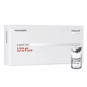 Mesoestetic X.prof 110 X-DNA Gel (5 x 2.5ml) - Gel à l'effet hydratant qui apporte volume, fermeté et élasticité à la peau. Améliore l'apparence des signes de vieillissement et l'aspect des peaux déshydratées, sèches ou ternes. Utilisable sur le visage et