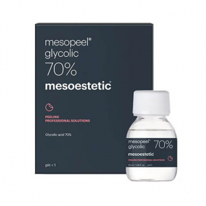 Mesoestetic Mesopeel Glycolic 70% - Peeling moyen à 70% d'acide glycolique. Indiqué pour traiter le vieillissement modéré à sévère, la dyschromie et les cicatrices d'acné moyennes.