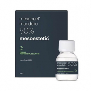 Mesoestetic Mesopeel Mandelic 50% - Peeling à l’acide mandélique à 50 % à pénétration douce et progressive. Il stimule la synthèse du collagène et des protéoglycanes en favorisant le processus de rajeunissement cutané, pour une exfoliation plus douce et p