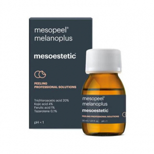 Mesoestetic Mesopeel Melanoplus - Peeling combiné autoneutralisant dépigmentant à utilisation focale. Il convient aux taches mélaniques, lentigos, hyperpigmentations.