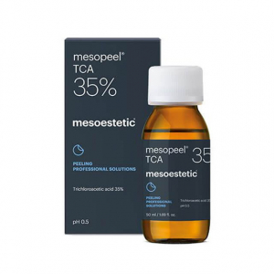 Mesoestetic Mesopeel TCA35% - Peeling à l’acide trichloroacétique (TCA) à 35 % destiné à traiter le vieillissement cutané modéré à sévère, lésions pigmentaires et les cicatrices superficielles et moyennes dues à l’acné.