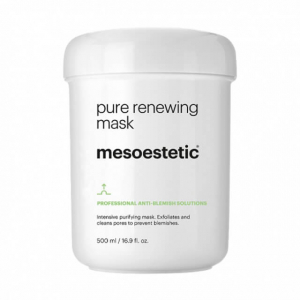 Mesoestetic Pure Renewing Mask (1 x 500ml) - Masque purifiant intensif. Exfolie et nettoie le pore pour prévenir et atténuer les imperfections
