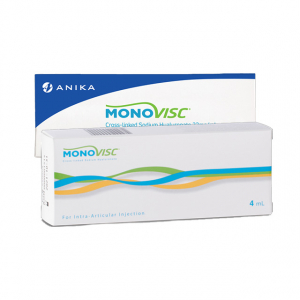 Monovisc est un viscosupplément à injection unique adapté au traitement des douleurs articulaires dues à l'arthrose. En cas d'arthrose, la quantité d'hyaluronane naturel est réduite et la qualité peut être inférieure à la normale, ce qui provoque une irri