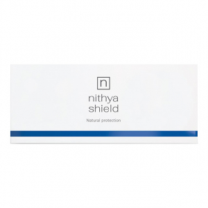 Nithya Shield est un traitement revitalisant naturel à base d'acide succinique et d'acide hyaluronique non réticulé pour protéger et améliorer la qualité de la peau.