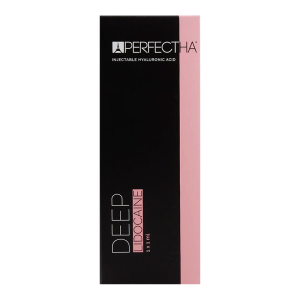 Perfectha Deep Lidocaine est un implant injectable indiquÃ© pour le comblement des rides profondes par injection dans le derme moyen Ã  profond