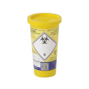 Sharpsguard Mini Sharps Bin - Yellow Lid (1 x 0.6L) DANIELS