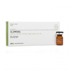 SLIMMING permet une action lipolytique importante et efficace qui permet de réduire les signes de la cellulite. La cellulite adipeuse et la cellulite fibreuse. INNO TDS. USAGE PROFESSIONNELNOUVELLE BOITE DE 4 fioles de 5 ml.