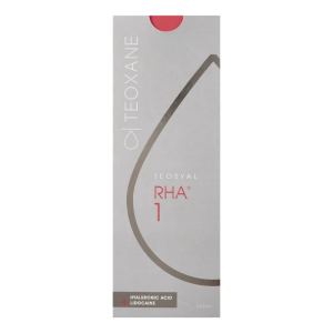 TEOSYAL RHA 1 comble les rides superficielles et fines, corrige des zones flétries ou marquées par des signes de vieillissement du visage, du cou et du décolleté et les rides verticales au-dessus de la bouche. 