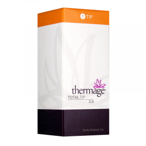 Thermage® Total Tip 3.0cm2 utilise un volume maximum de chaleur en vrac pour l'ensemble du visage, du cou, du corps et traite en profondeur pour modeler et raffermir la peau ; lutter contre le relâchement cutané et les renflements indésirables. Cette poin