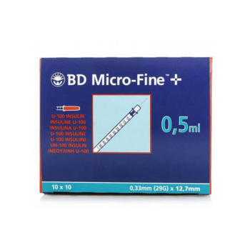 BD Micro-Fine (0.5ml, 29G) (1 x 200) BD Micro-Fine+ 1ml 29G sont des seringues pour toxines esthétiques à usage unique avec des canules stériles de 8 mm. Les seringues ont des numéros visibles et lisibles pour un dosage précis et sûr et sont conçues pour 
