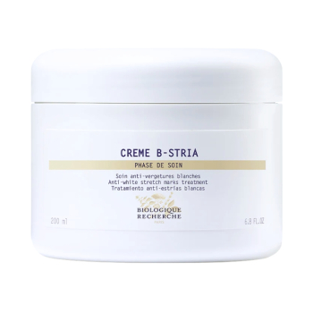 La Crème B-Stria est un soin corps qui réduit l’apparence des vergetures blanches. Grâce à un cocktail d’actifs tonifiant, elle accélère le renouvellement épidermique et stimule la synthèse et la réorganisation des fibres dermiques. 