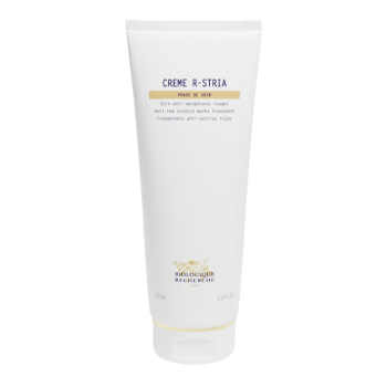 La Crème R-Stria est un soin corps qui prévient et traite l’apparence des vergetures rouges. Grâce à un cocktail d’actifs apaisants et stimulants, elle cicatrise la peau et limite l’inflammation. Ce soin agit en profondeur pour reconstruire la matrice der