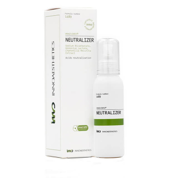 NEUTRALIZER INNOAESTHETICS est un produit pour rÃ©guler et contrÃ´ler la pÃ©nÃ©tration de produit sur le visage en neutralisant des acides alpha-hydroxy. SOLUTION NEUTRALISANTE. POST TRAITEMENT. 