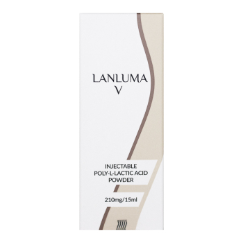 Lanluma V est un injectable rÃ©sorbable Ã  base de poly-L-lactique qui restaure progressivement le volume et stimule la formation de collagÃ¨ne. Les rÃ©sultats apparaissent sur deux Ã  trois mois. Lanluma peut Ãªtre utilisÃ© aussi bien pour le corps que p