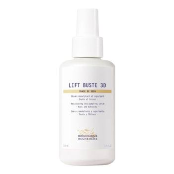 le Lift Buste 3D raffermit et repulpe le buste et les fesses. Hautement concentré en actifs repulpant, raffermissant et lissant, la poitrine et le fessier retrouvent une courbure voluptueuse, fluide et galbée dès le premier mois d’utilisation. La peau est