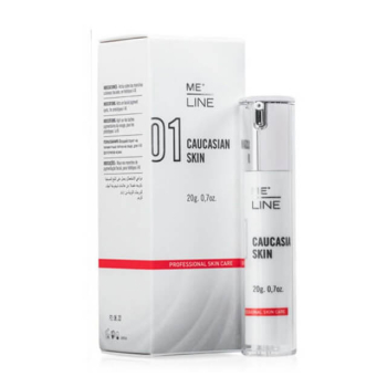 ME-LINE 01 TRAITEMENT CAUCASIAN SKIN est un traitement Ã  usage professionnel pour les peaux caucasiennes de phototype I-IV. Traitement du mÃ©lasma et du Chloasma