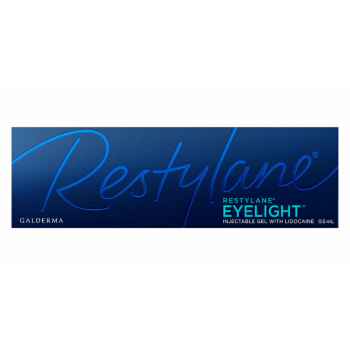 Restylane Eyelight (1 x 0.5ml) GALDERMA Restylane Eyelight Lidocaine est utilisé pour corriger les ridules, modérer les rides et restaurer le volume du visage. Utilisez le produit pour corriger les plis et les rides modérés à sévères du visage tels que le
