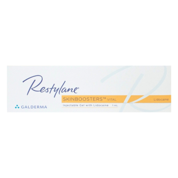 Restylane® Skinboosters Vital Lidocaine - Composé de lidocaïne, ce produit atténue les douleurs lors de l’injection. Renouvelable, ce traitement anti-âge Skinbooster Vital Lidocaïne de Restylane offre des résultats visibles jusqu’à 6 mois