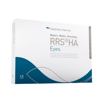RRSÂ® HA Eyes est un implant intradermique spÃ©cialement formulÃ© pour amÃ©liorer l'apparence de la peau autour des yeux. Il contient de l'Acide Hyaluronique non rÃ©ticulÃ© et rÃ©sorbable