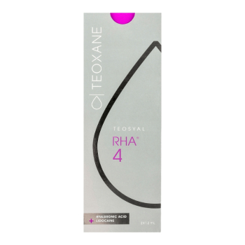 La principale caractÃ©ristique de Teosyal RHA 4  est sa viscositÃ© et son Ã©lasticitÃ© exceptionnelles qui permettent un remplissage trÃ¨s efficace.   Teosyal RHA 4pour la crÃ©ation de volume des joues