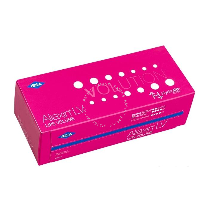 Aliaxin LV, "Lips Volume", est un produit de comblement dermique non invasif à base d’acide hyaluronique conçu pour donner aux lèvres un aspect harmonieux et naturel. Le produit de comblement est composé d'acide hyaluronique ultrapur capable de s'intégre