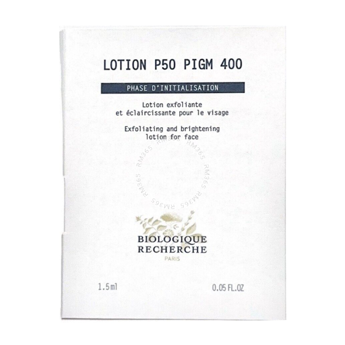 La Lotion P50 PIGM 400 est une lotion exfoliante, vitaminée, qui purifie en douceur, éclaircie et minimise l'apparence des taches pigmentaires.
La Lotion P50 PIGM 400 est une lotion exfoliante, vitaminée, qui purifie en douceur, éclaircie et minimise l'apparence des taches pigmentaires.