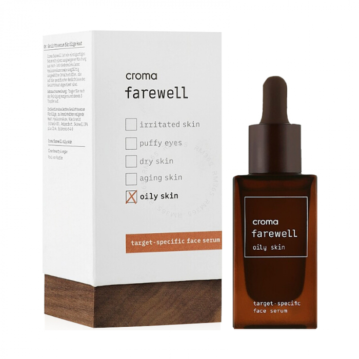 farewell oily skin contient un complexe de zinc et un extrait de plancton pour réduire les imperfections et les pores obstrués, tout en diminuant la production de sébum du visage et en minimisant les brillances. 