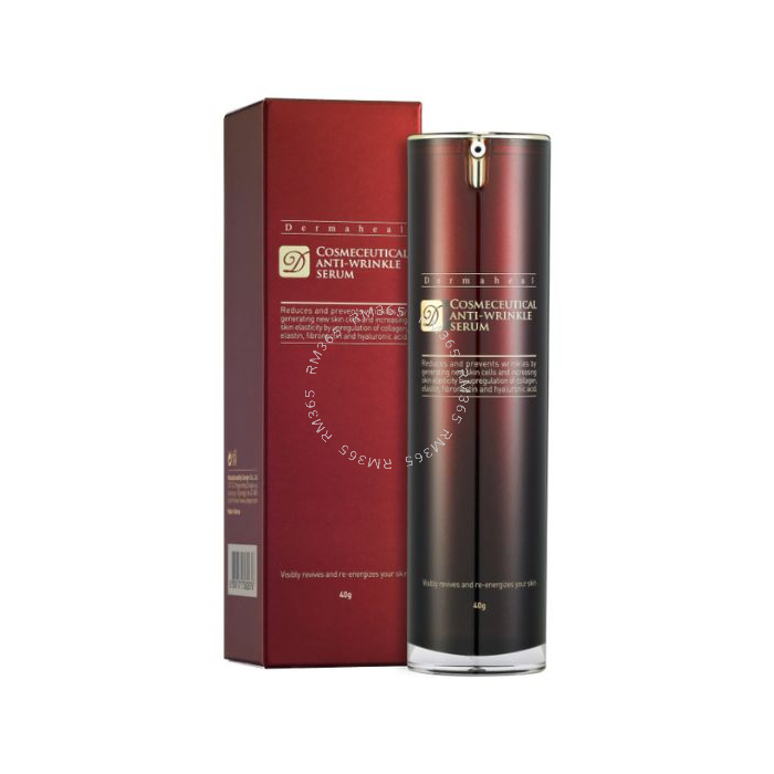 Dermaheal Cosmeceutical Anti-Wrinkle Serum maintient un équilibre hydrique optimal et garde votre peau éclatante en la nourrissant. Réduit et prévient les rides en générant de nouvelles cellules cutanées. Dermaheal Cosmeceutical Anti-Wrinkle Serum maintient un équilibre hydrique optimal et garde votre peau éclatante en la nourrissant. Réduit et prévient les rides en générant de nouvelles cellules cutanées.