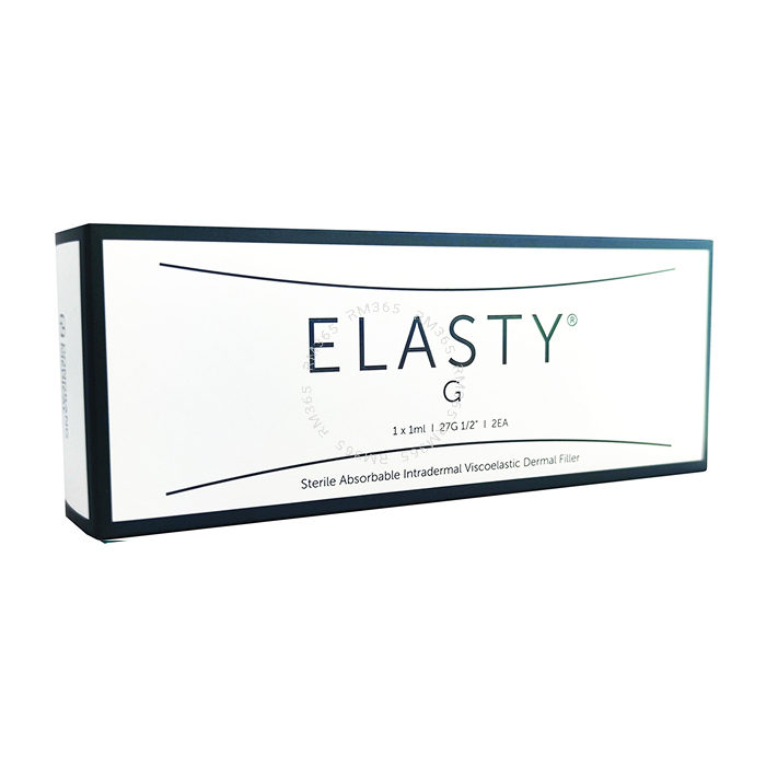 Le produit de comblement cutané ELASTY G est conçu pour remplir le volume et créer de belles formes de contour du nez, du menton, des pommettes, des sillons nasogéniens et du contour du visage. Il convient au comblement des plis cutanés moyennement profon