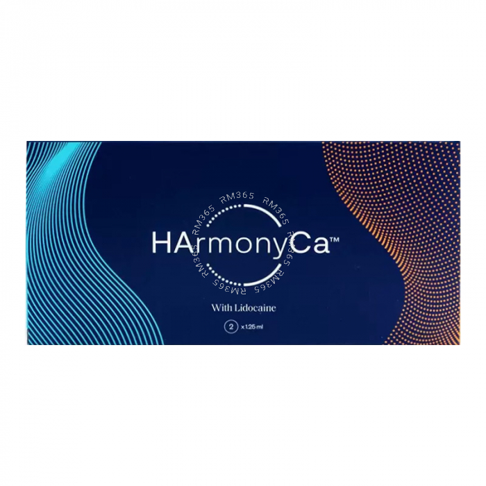 La formule HArmonyCa associe l'acide hyaluronique à l'hydroxyapatite de calcium dans un seul produit pour ajouter du volume immédiat aux zones d'injection grâce à l'acide hyaluronique et un lifting progressif et prolongé grâce à la stimulation du collagèn