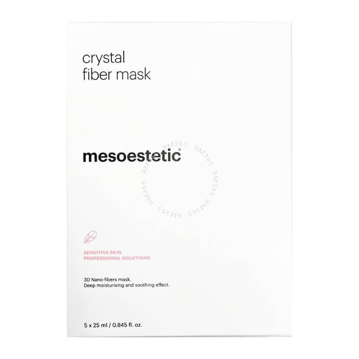 Mesoestetic Crystal Fiber Mask - Masque qui facilite le processus de renouvellement cellulaire, restructurer le film hydrolipidique et augmenter le niveau d’hydratation de la peau.
