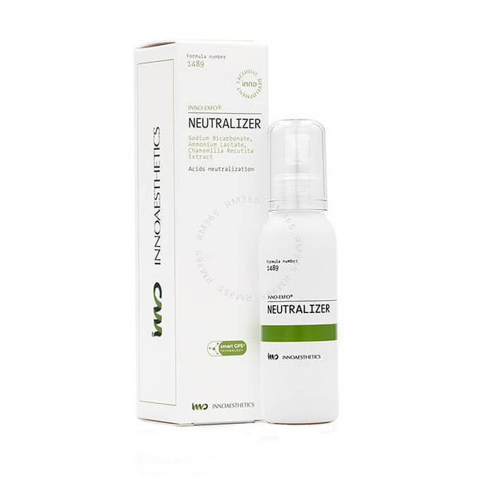 NEUTRALIZER INNOAESTHETICS est un produit pour réguler et contrôler la pénétration de produit sur le visage en neutralisant des acides alpha-hydroxy. SOLUTION NEUTRALISANTE. POST TRAITEMENT. 