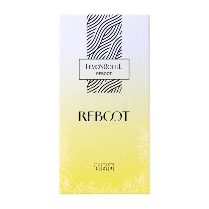 Lemonbottle Reboot 3ml est un traitement booster hybride de nouvelle génération qui agit en trois étapes intelligentes pour réinitialiser et reconstruire parfaitement la peau. Lemonbottle Reboot 3ml est un traitement booster hybride de nouvelle génération qui agit en trois étapes intelligentes pour réinitialiser et reconstruire parfaitement la peau.